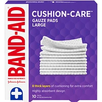 CUSHION-CARE Gauze Pads Large, 4 Inch by 4 Inch, 10 ea