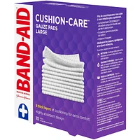 CUSHION-CARE Gauze Pads Large, 4 Inch by 4 Inch, 10 ea
