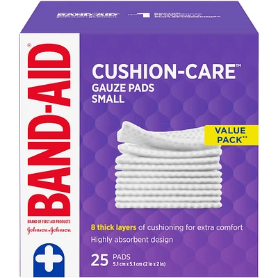 CUSHION-CARE Gauze Pads Small, 2 Inches by 2 Inches, 25 ea