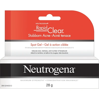 Rapid Clear Stubborn Acne Spot Gel, 5% Benzoyl Peroxide Acne Medication