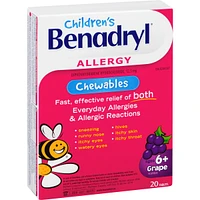 Kids Allergy Medicine Grape Chewables 12.5mg