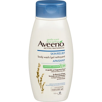 Aveeno Body Wash for Dry Skin Relief, Chamomile 532 ML