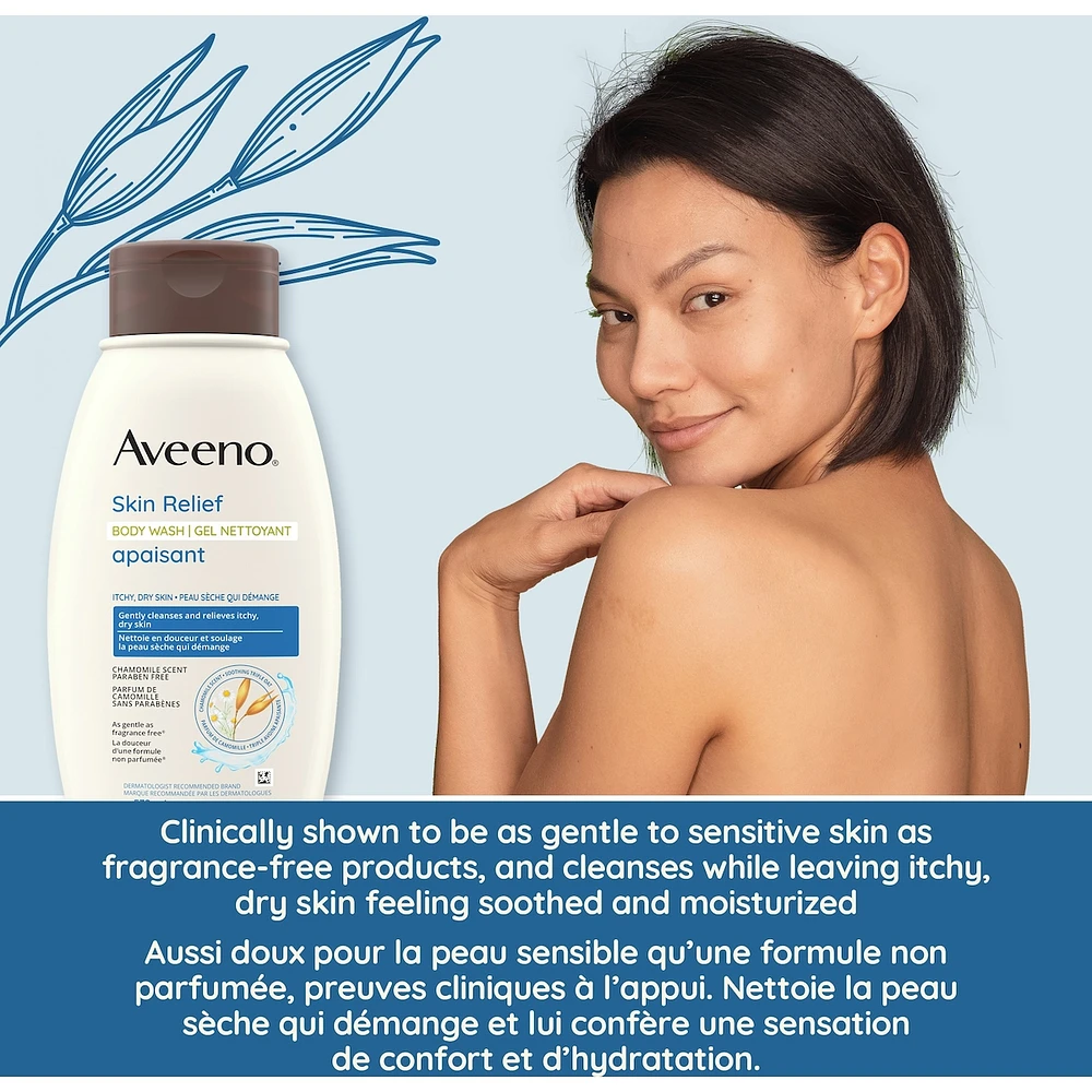 Aveeno Body Wash for Dry Skin Relief, Chamomile 532 ML