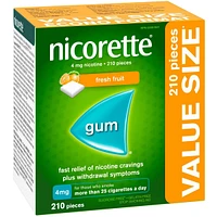 Nicotine Gum, 4 mg, Fresh Fruit