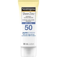Body Sunscreen SPF 50, Sheer Zinc Mineral Sunscreen