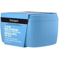 All In one Makeup Remover Facial Cleansing Wipes, Plant Based and  Compostable