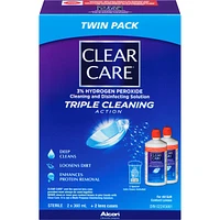 Clear Care® Contact Lens Solution with Hydrogen Peroxide Twin Pack