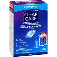 Clear Care® Contact Lens Solution with Hydrogen Peroxide Twin Pack