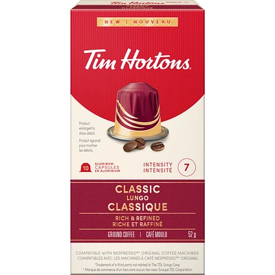 Tim Hortons Nespresso Classic Lungo 10Ct