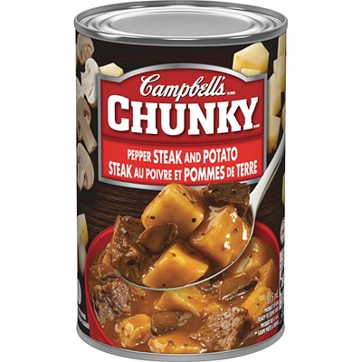 Chunky Steak au Poivre et Pommes de Terre