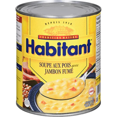 Soupe aux pois avec jambon fumé
