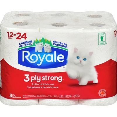 Rouleaux de papier hygiénique 3 épaisseurs