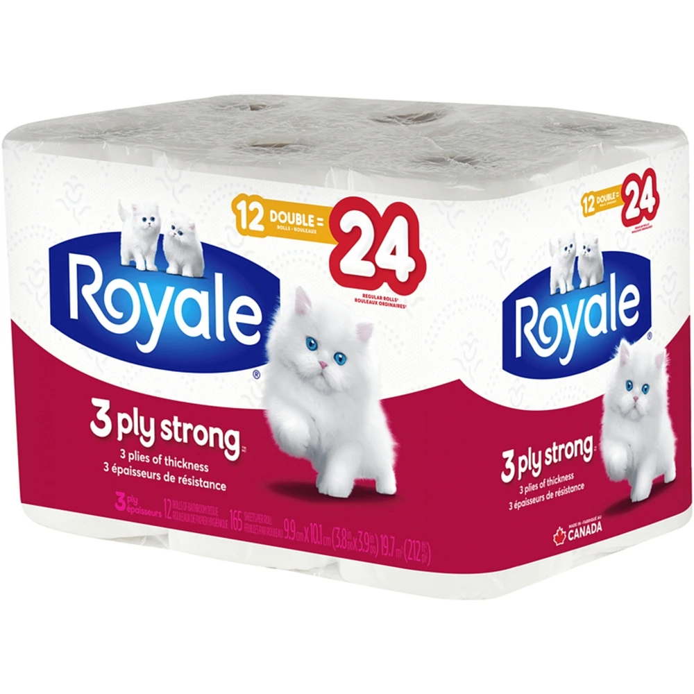 Rouleaux de papier hygiénique 3 épaisseurs
