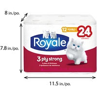 Rouleaux de papier hygiénique 3 épaisseurs