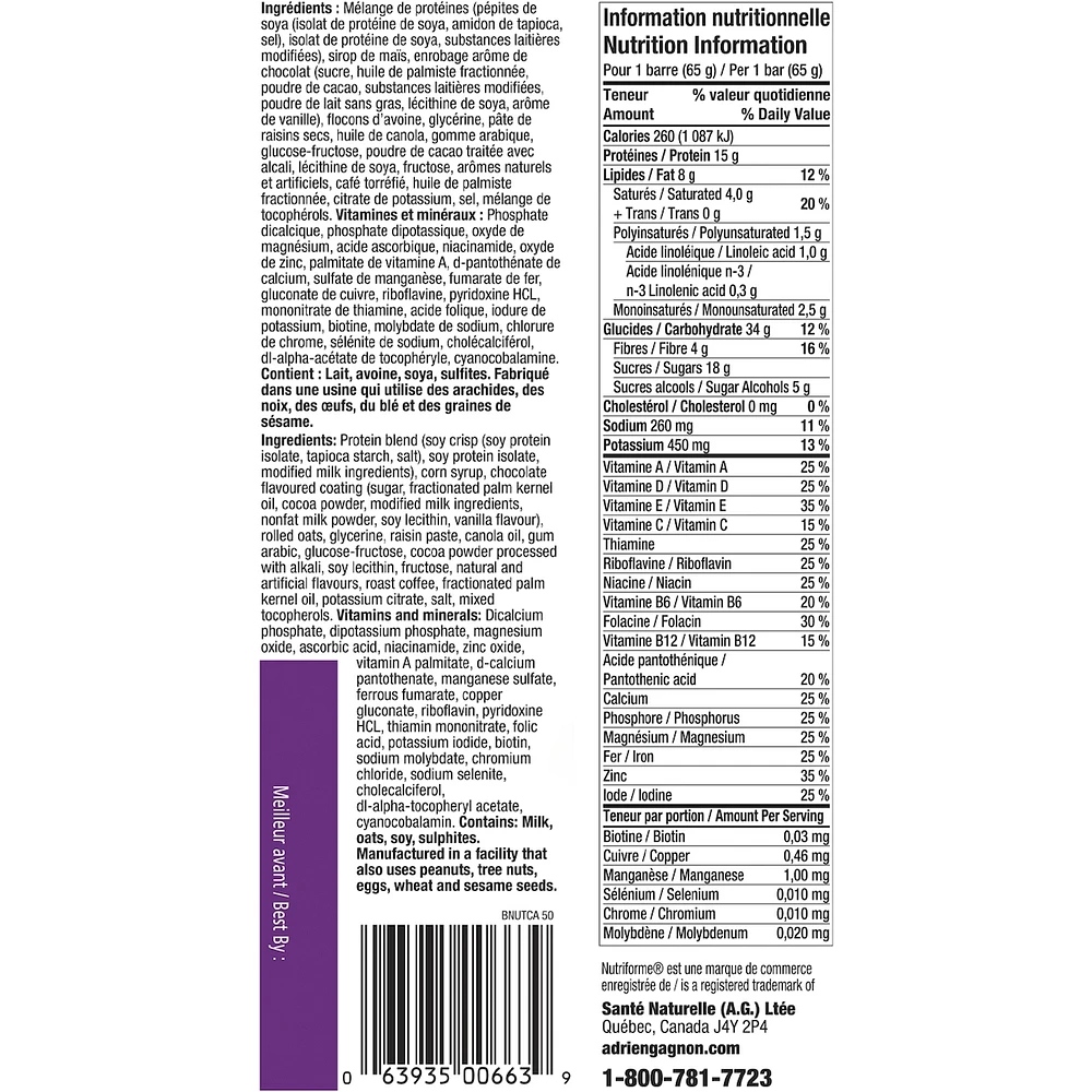Nutriforme bar - Chocolate coffee crunch
