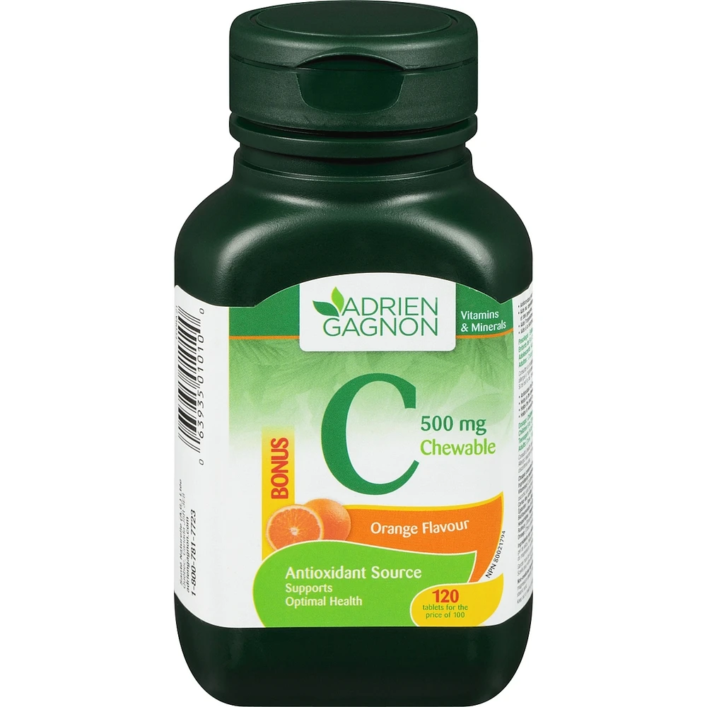 Vitamin C 500mg Chewable Orange Flavor