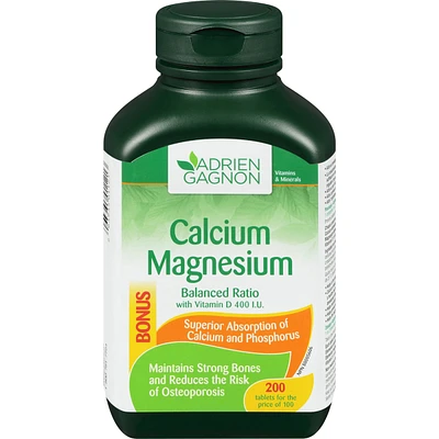 Calcium Magnesium Balanced Ratio + Vitamin D