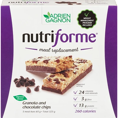 Nutriforme bar - Granola and chocolate chips