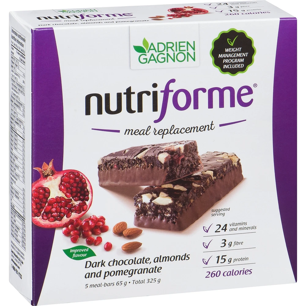 Nutriforme bar - Dark chocolate, almonds and pomegranate