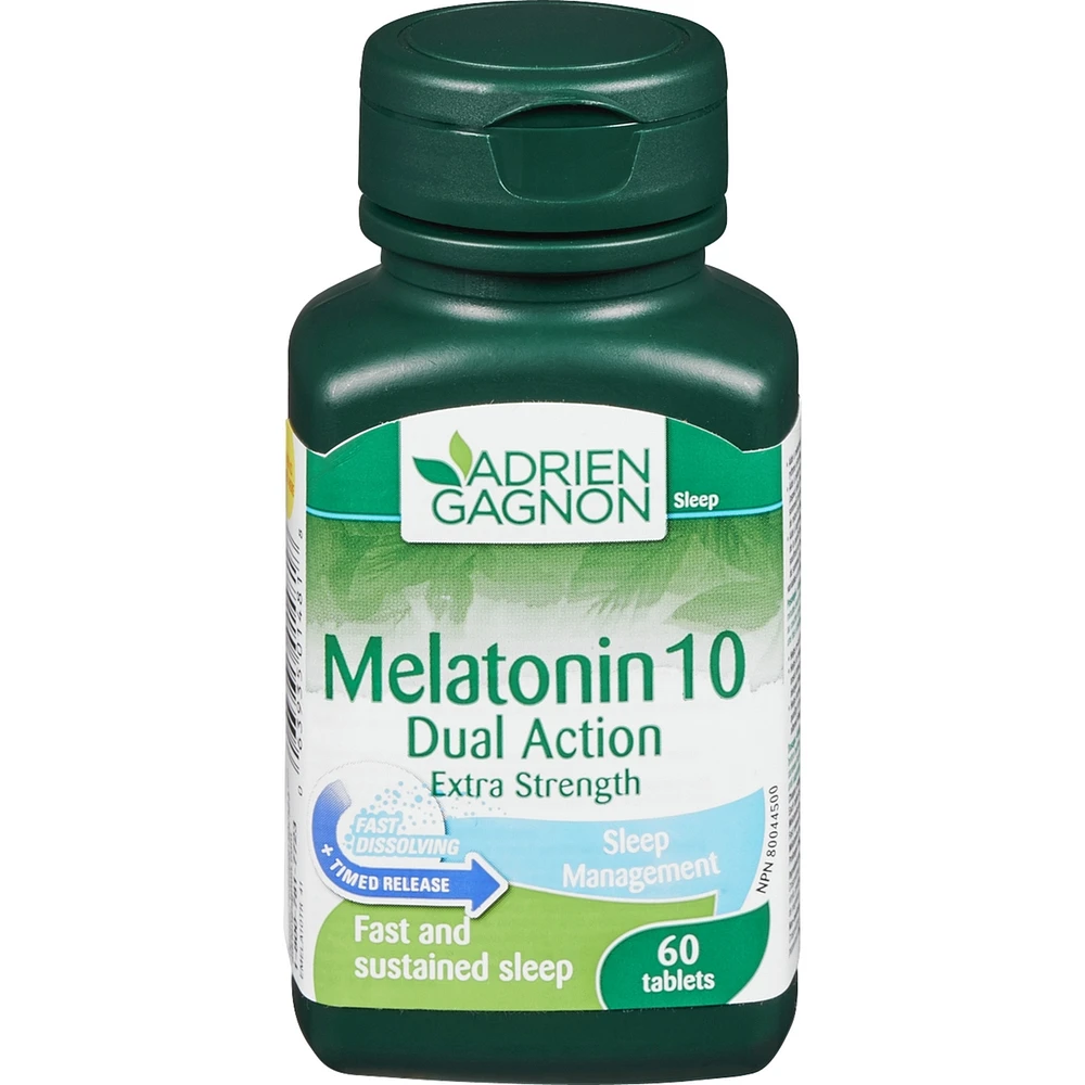 Melatonin 10 mg Dual Action Extra-Strength