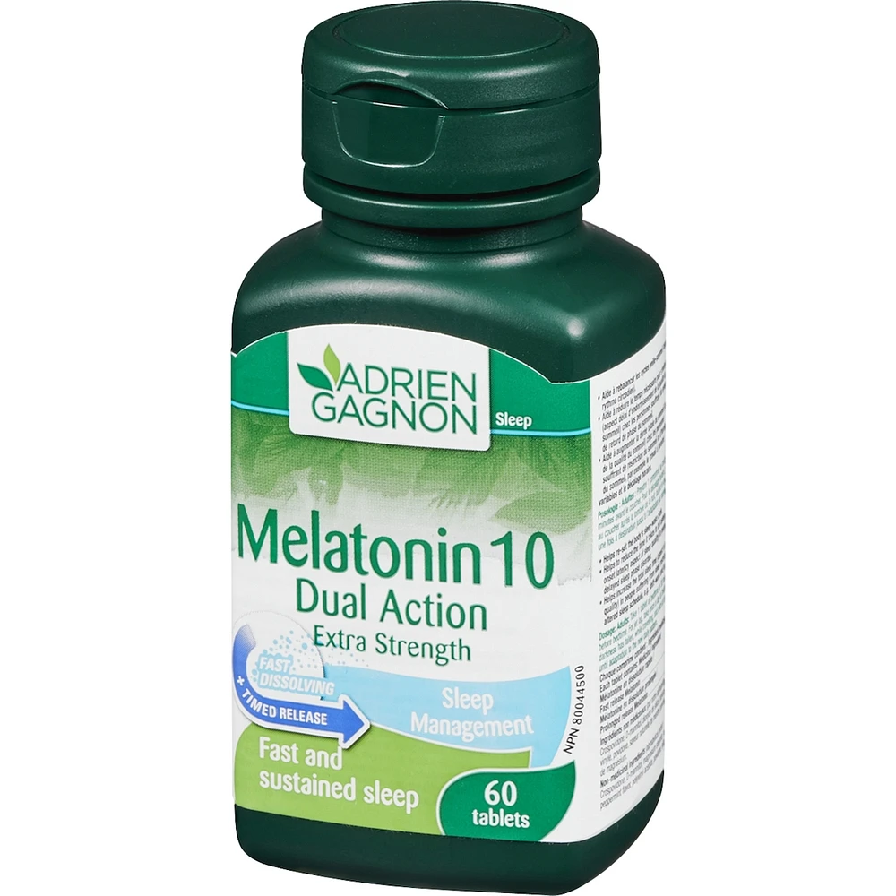 Melatonin 10 mg Dual Action Extra-Strength