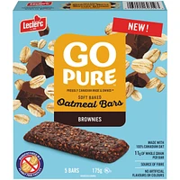Go Pure Soft Baked Oatmeal Bars, Brownies 5 Bars