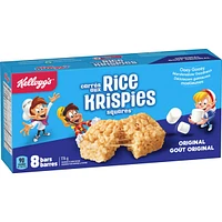 Barres Carrés aux Rice Krispies Goût original, 8 barres de céréales