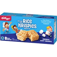 Barres Carrés aux Rice Krispies Goût original, 8 barres de céréales