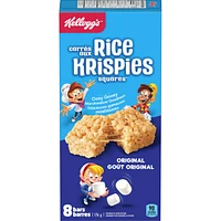Barres Carrés aux Rice Krispies Goût original, 8 barres de céréales