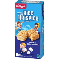 Barres Carrés aux Rice Krispies Goût original, 8 barres de céréales