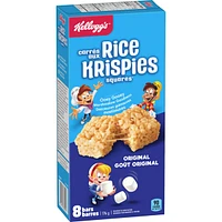 Barres Carrés aux Rice Krispies Goût original, 8 barres de céréales
