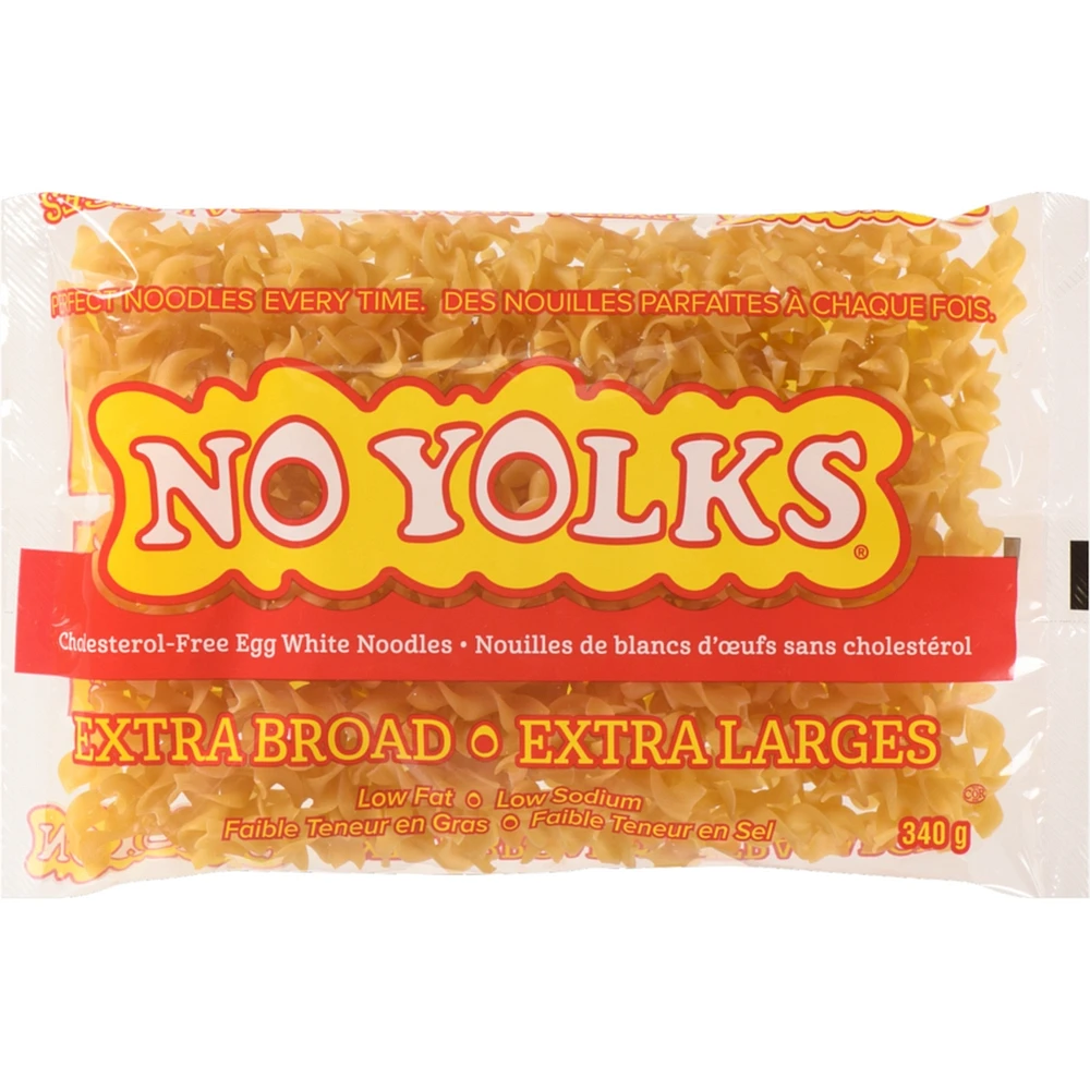 Cholesterol-Free Egg White Noodles Extra Broad