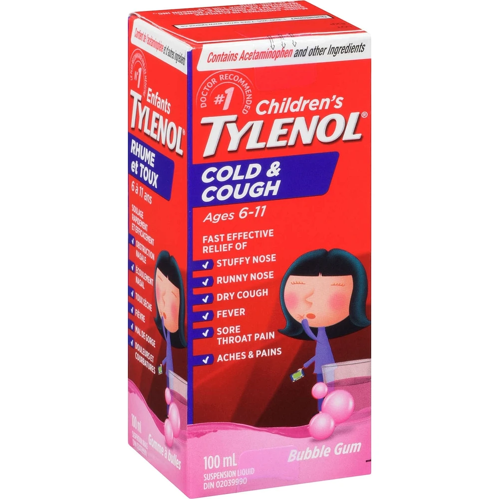Children’s Medicine Cold & Cough, Daytime, Bubble Gum