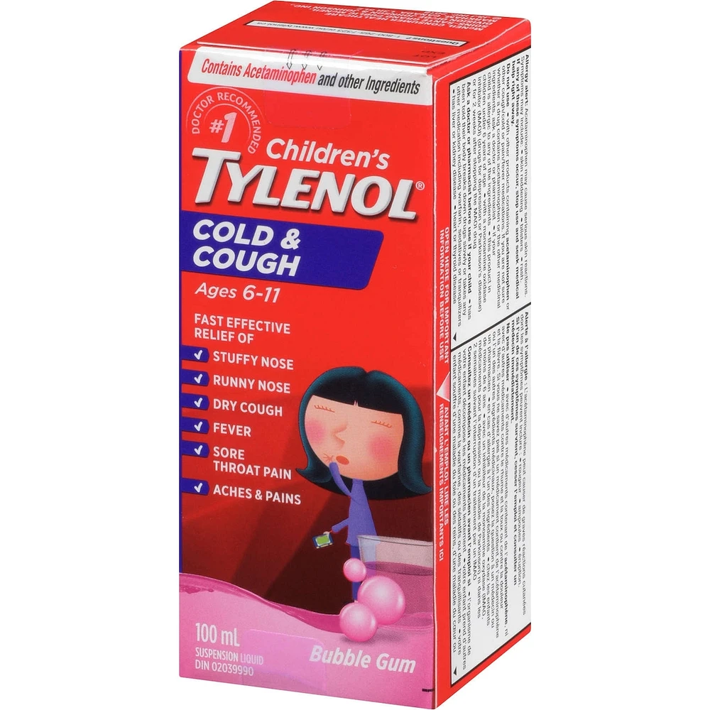 Children’s Medicine Cold & Cough, Daytime, Bubble Gum