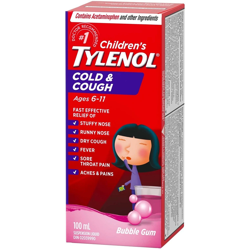 Children’s Medicine Cold & Cough, Daytime, Bubble Gum