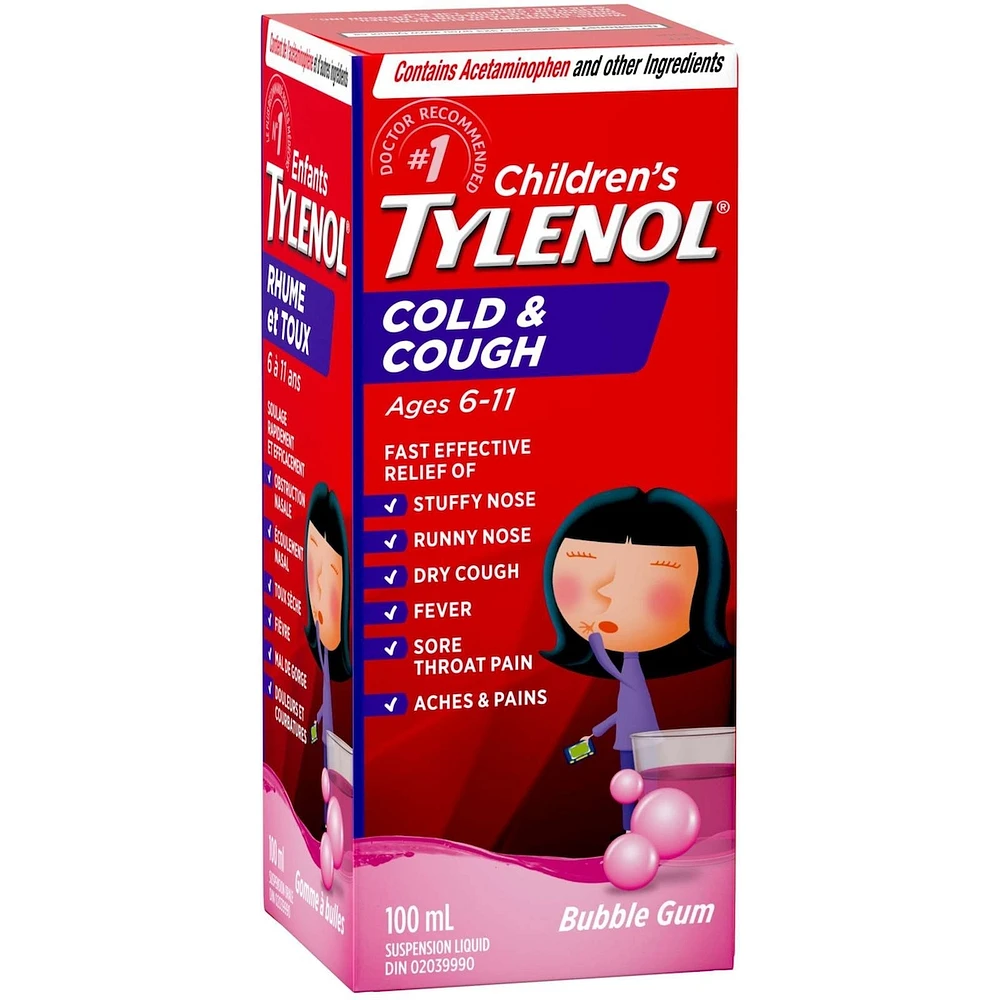 Children’s Medicine Cold & Cough, Daytime, Bubble Gum