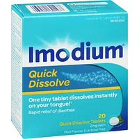 Diarrhea Relief, Quick-Dissolve Tablets 20 ea