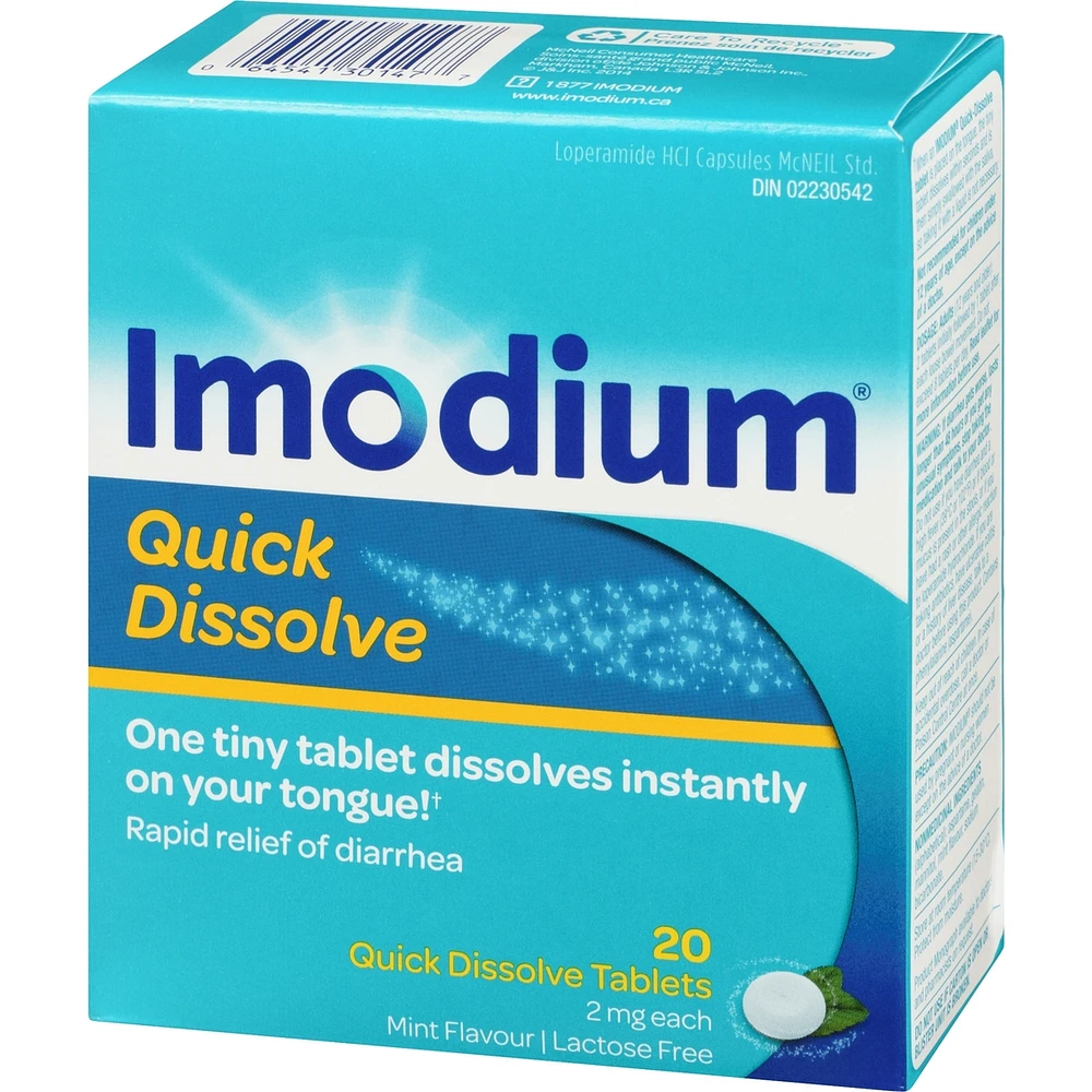 Diarrhea Relief, Quick-Dissolve Tablets 20 ea