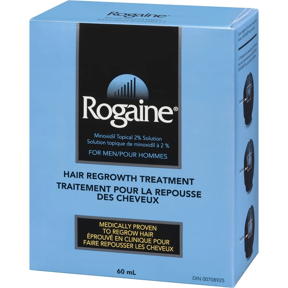 Men's 2% Minoxidil Solution Hair Loss and Regrowth Treatment