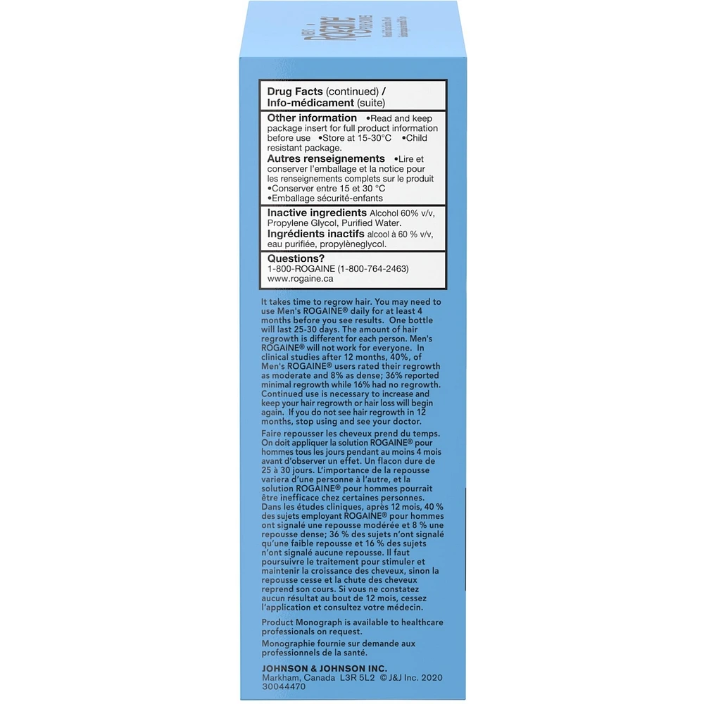 Men's 2% Minoxidil Solution Hair Loss and Regrowth Treatment