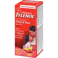 Children's Medicine, Fever & Pain, Banana Berry Liquid