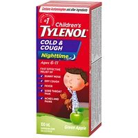 Children’s Medicine Cold & Cough, Nighttime, Green Apple