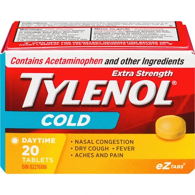 Extra Strength Cold Relief Day Acetaminophen 500mg EZTabs