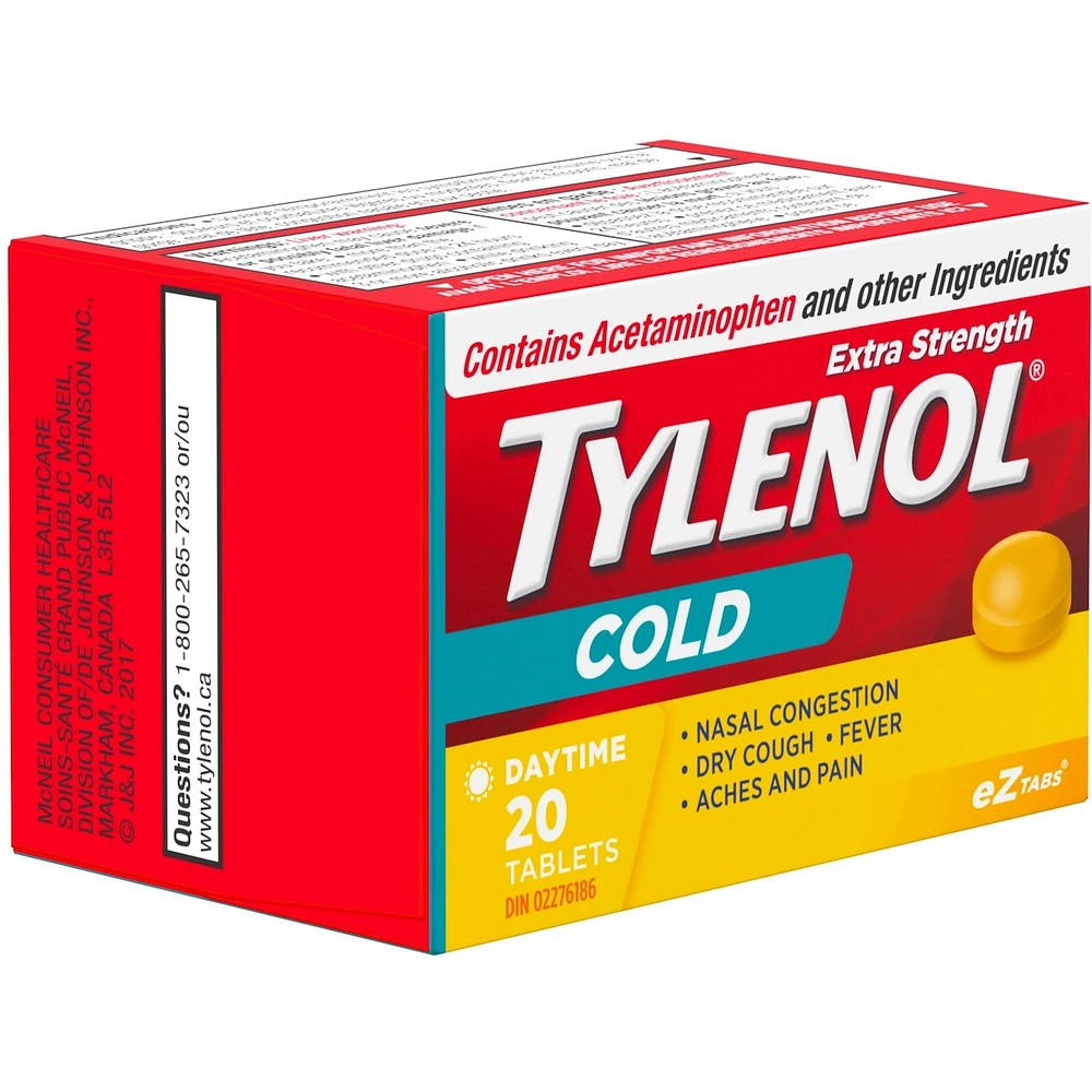 Extra Strength Cold Relief Day Acetaminophen 500mg EZTabs