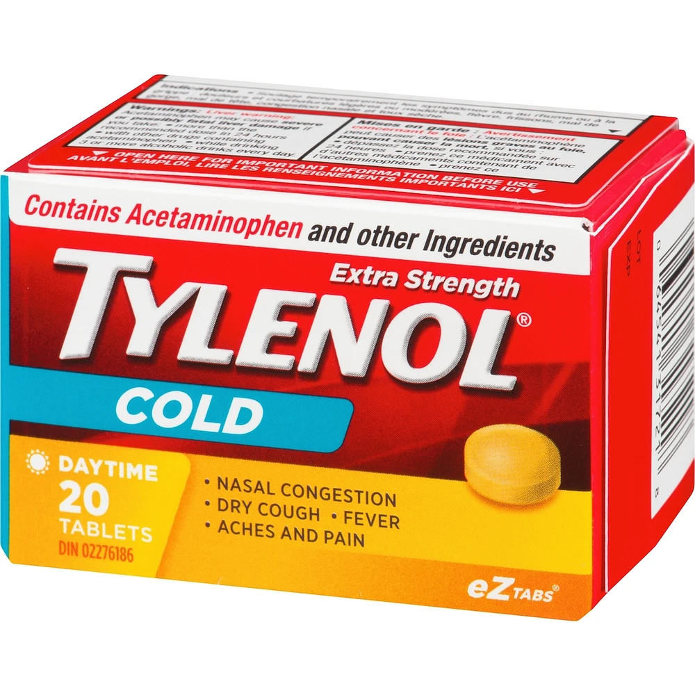 Extra Strength Cold Relief Day Acetaminophen 500mg EZTabs