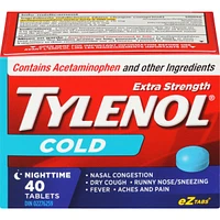 Extra Strength Cold Relief Nighttime Acetaminophen 500mg