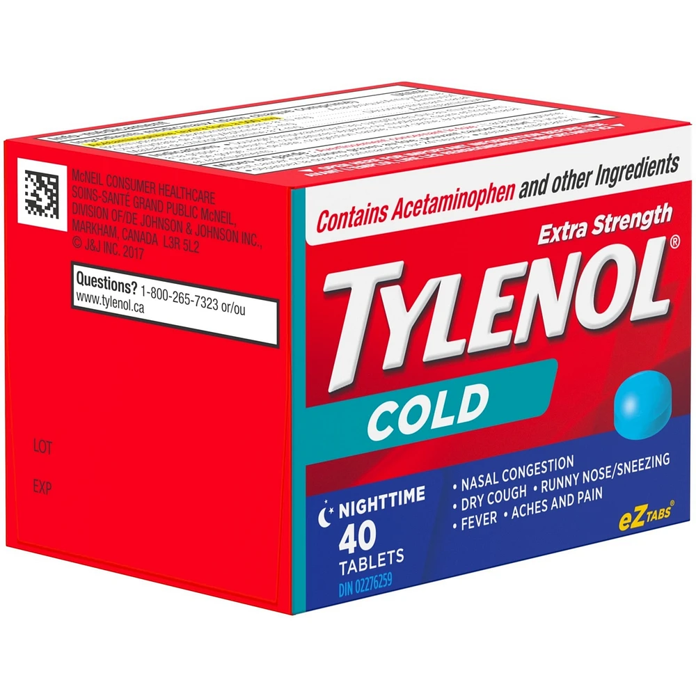 Extra Strength Cold Relief Nighttime Acetaminophen 500mg