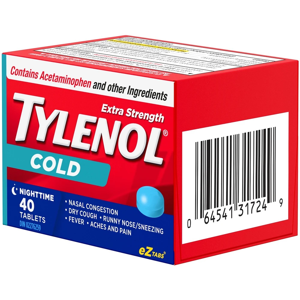 Extra Strength Cold Relief Nighttime Acetaminophen 500mg