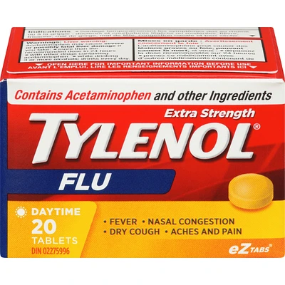 Extra Strength Flu Relief Daytime Acetaminophen 500mg