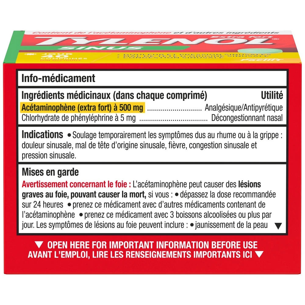 Extra Strength Sinus Relief Daytime, EZTabs
